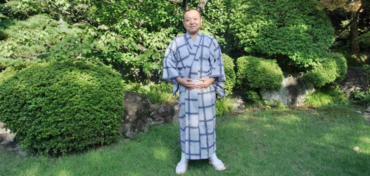 日本庭園にて